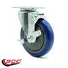 Service Caster Cambro 60007 Dish Caddies and Utlity Cart Replacement Locking Caster - SCC CAM-SCC-20S514-PPUB-BLUE-TLB